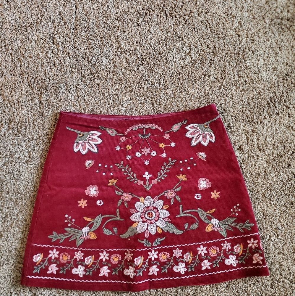 Blu Pepper Cord skirt. ☆Boho☆ Size M